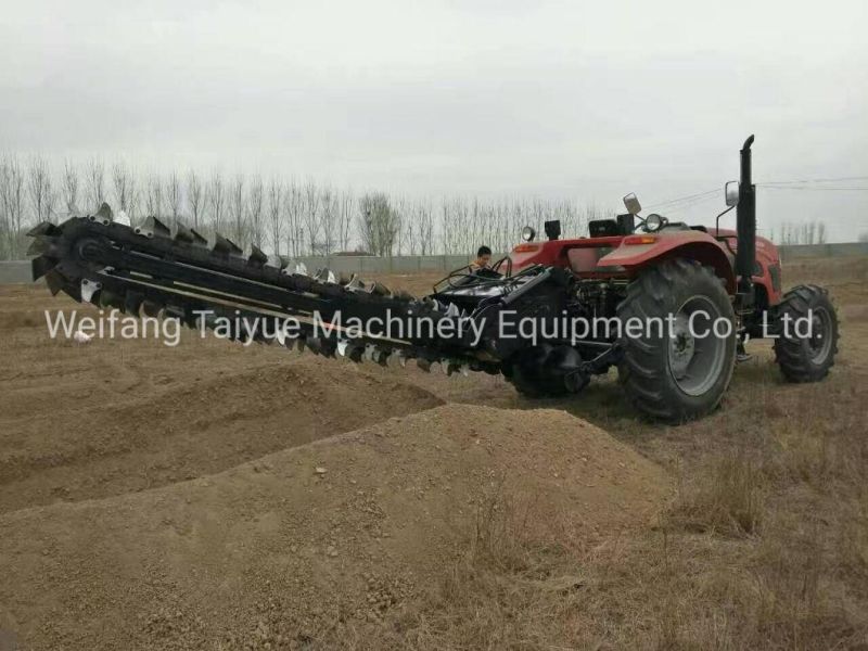 Max 220cm Ditching Depth Trencher, Chain Trencher, 10-60cm Width Trencher Machine