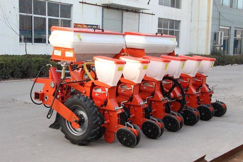 6 Rows Seeder/Planter Agricultural Machinery with Fertilizer for Wheat/Corn/Soybean