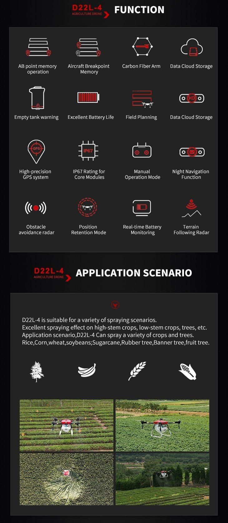 Fully Autonomous Operation 6 Axis Aircraft Agricultural Uav Drone