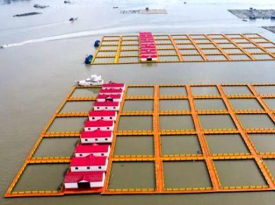 Aquaculture Square Fish Farming Cages Floating Net for Tilapia 6m*6m