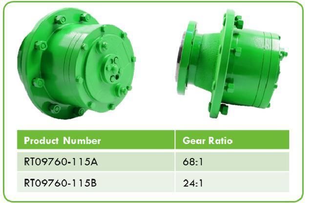 24: 1 and 68: 1 Hydraulic Planetary Wheel Gearbox for T-L Pivot