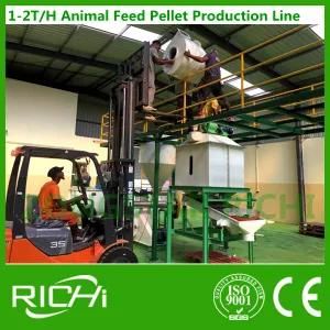 Small Complete Cattle Animal Poultry Feed Pellet Line