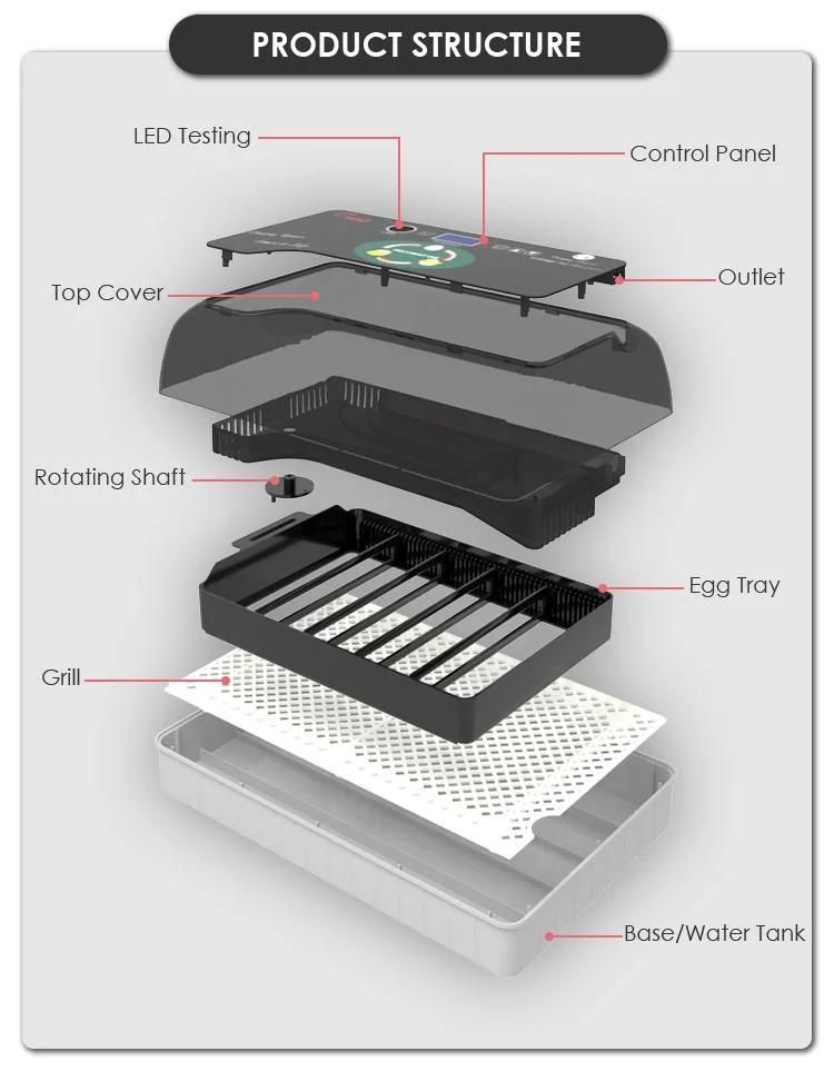 Hhd Cheap Automatic Mini Chicken Egg Incubator for Sale