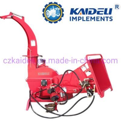 CE Approved 60 Inches Tractor Hydraulic Feed Wood Chippers Bx62