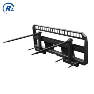 Qingdao Ruilan Customize High Quality Skid Steer High Back Hay Spears for Sale