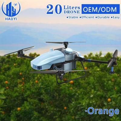 Haoyi All-Terrain Sensing Anti-Interference Agriculture Farm Fumigation Spraying Fertilizer Spreader Equipment Multi-Function Drone for Sale