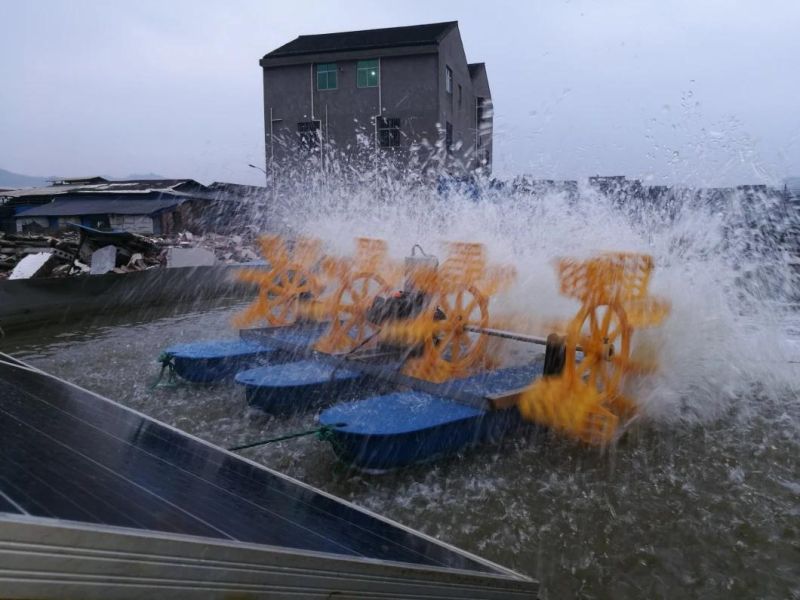 Solar Aerator for Aquaculture Fish Pond Aerator Shrimp Farming Paddle Wheel Aerator