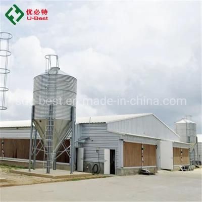 Galvanized Steel Feed Silo Use in Poultry Farm
