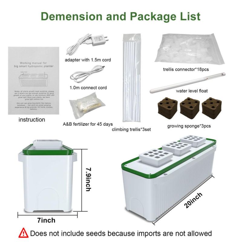 Big Smart 7L Hydroponic Indoor Farm Machinery