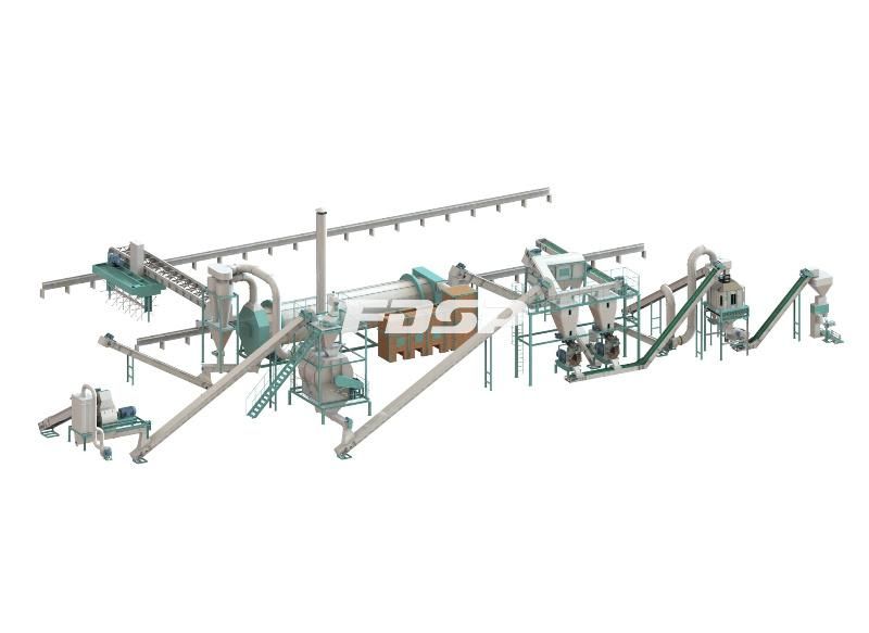 4-5 T/H Urban Living Waste Organic Fertilizer Pellet Production Line for Sale