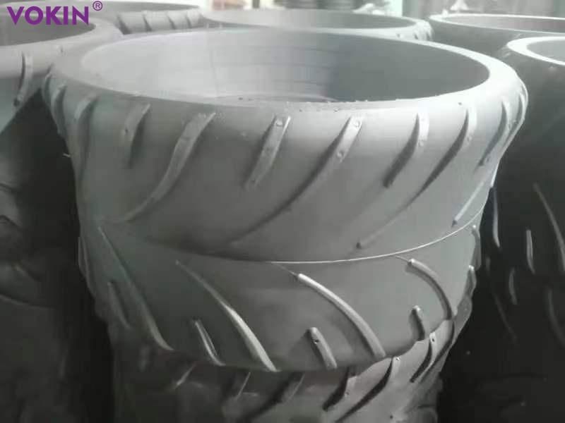 Nature Rubber Semi-Pneumatic Wheel and Tire