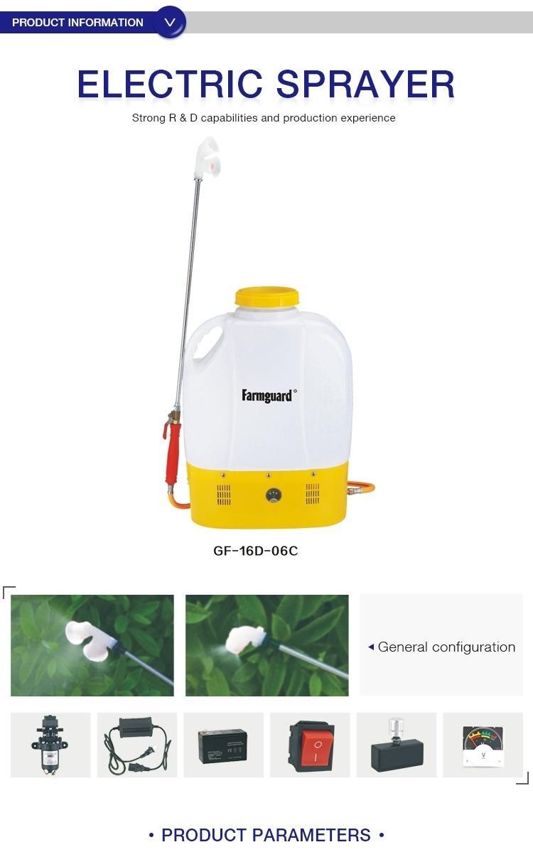 Simple Design Attractive Outlook High Grade Battery Knapsack Sprayer Agriculture Spray Machine (GF-16D-06C)