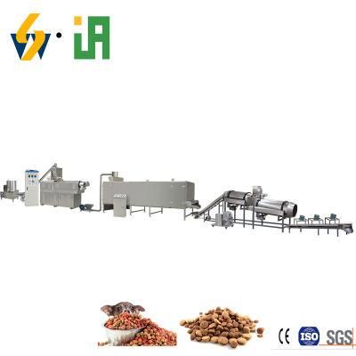 Full Automatic Pets Food Making Machine Extruder Equipment for Dog Cat Feed Bulking Production Line