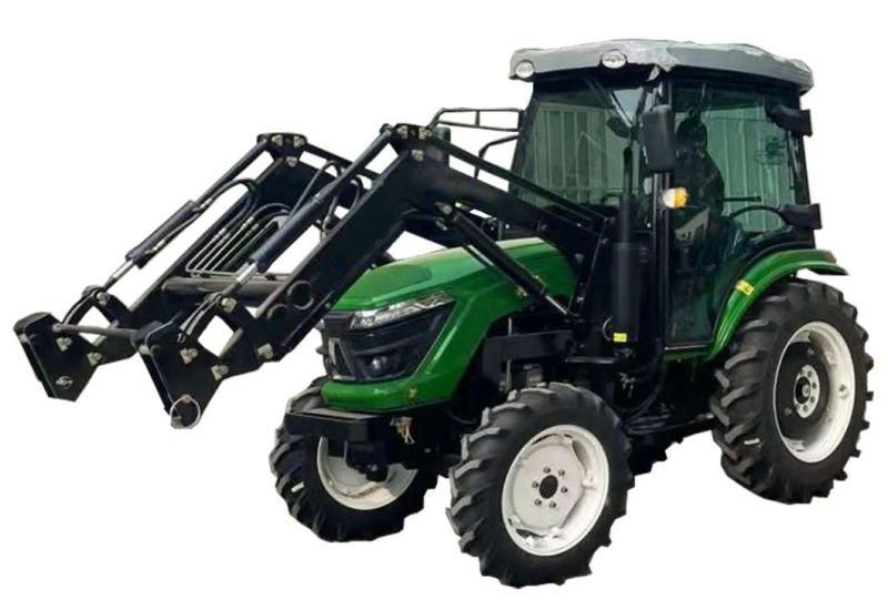 The New 2022 Product 50HP 60HP 70HP Farm Lawn Tractor with Front Loader Use in Daily Farming