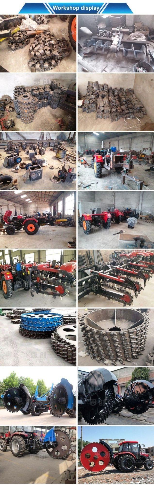 Tractor Use Chain Cable Trencher Attachment Excavator