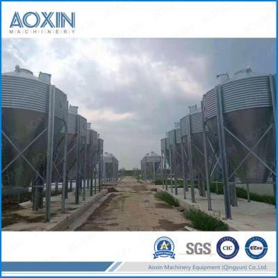 China Manufacture Galvanized Steel Poultry Livestock Pig Farm Feed Silo for Sale