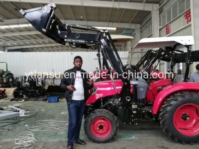 China Hot Sale Tractor Good Quality 4 Wheel Tractor Farm Tractor with Front Loader