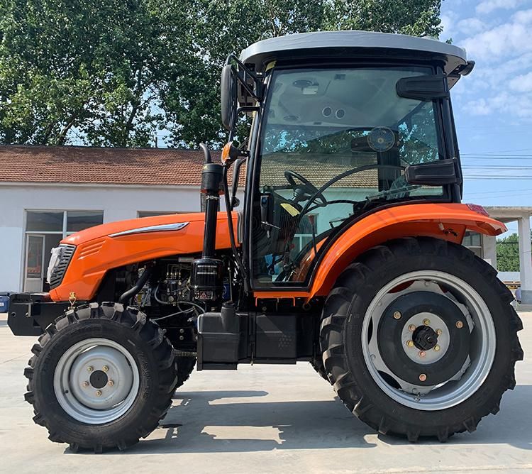 Orange Body 4*4 Farm Wheel Tractor 30HP Small Tractor with Luxury Cabin to Best-Selling Worldwide