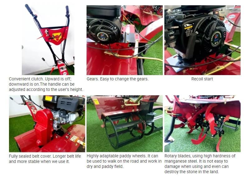 Xiuniu Paddy Field 170f 7HP Gasoline Engine Power Tiller