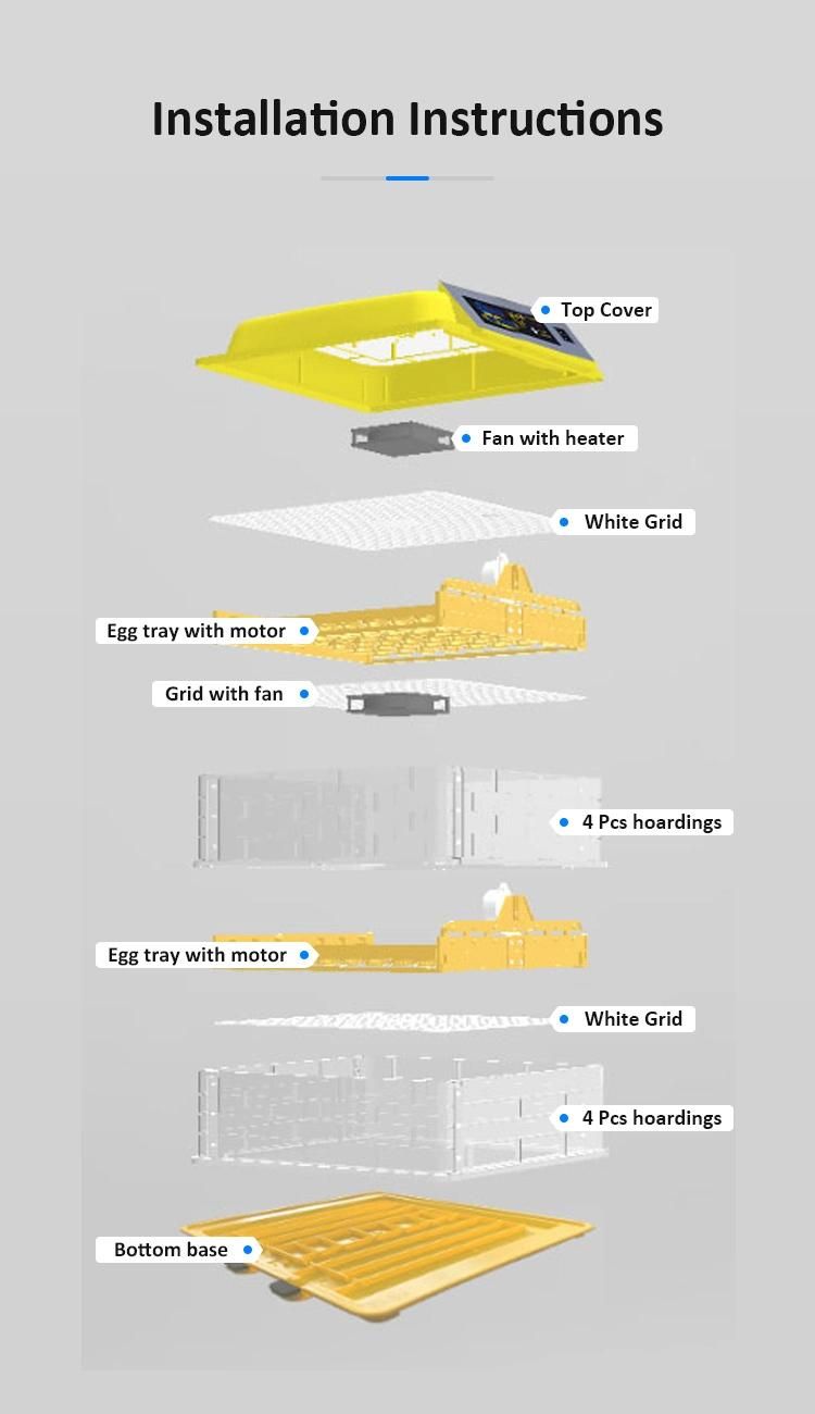 Top Selling Hhd 100 Poultry Egg Incubator Egg Hatchery Machine