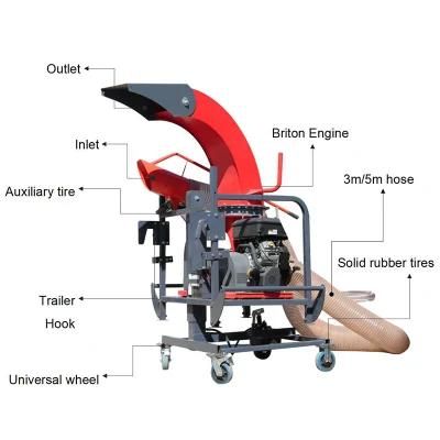 Trailer-Mounted Branch Shredder Branch Shredder Mobile Wood Shredder