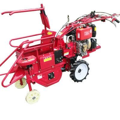 Small Wheel Type gasoline Corn Picking Machine One Row Maize Harvester for Sale