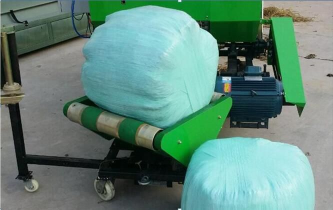 New Design Automatic Bale Wrapper Machine with Round Baler