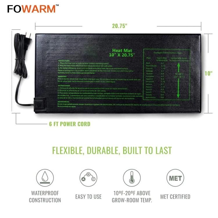 Plant Growing Heat Mat for Seeding Germinated