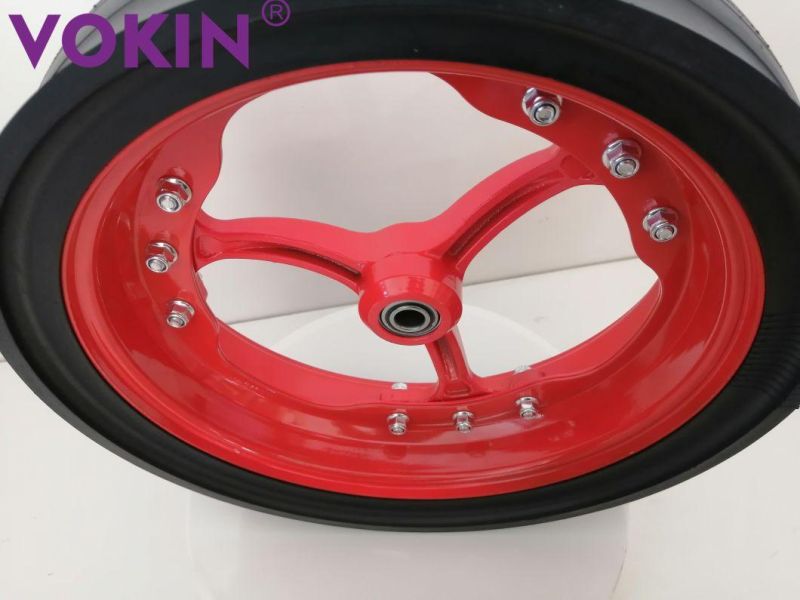 2022 Hot Sale! Jk400 X 100 (4.5" X 16") Semi-Pneumatic Wheel and Tyre for AG Machinery