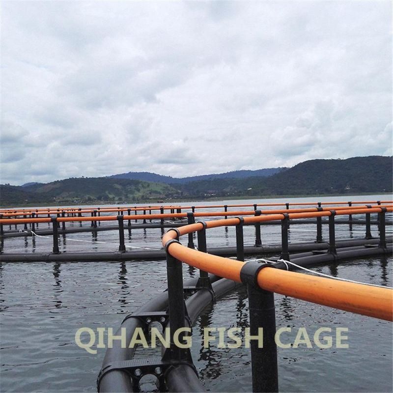 HDPE Bracket Circle Fish Cage Floating Farming Traps