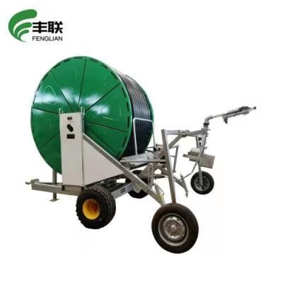 High Quality Movable Farm Irrigation Systems Hose Reel with Rain Gun