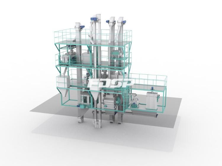 Semi-Automatic Small Feed Mill Plant for Sale