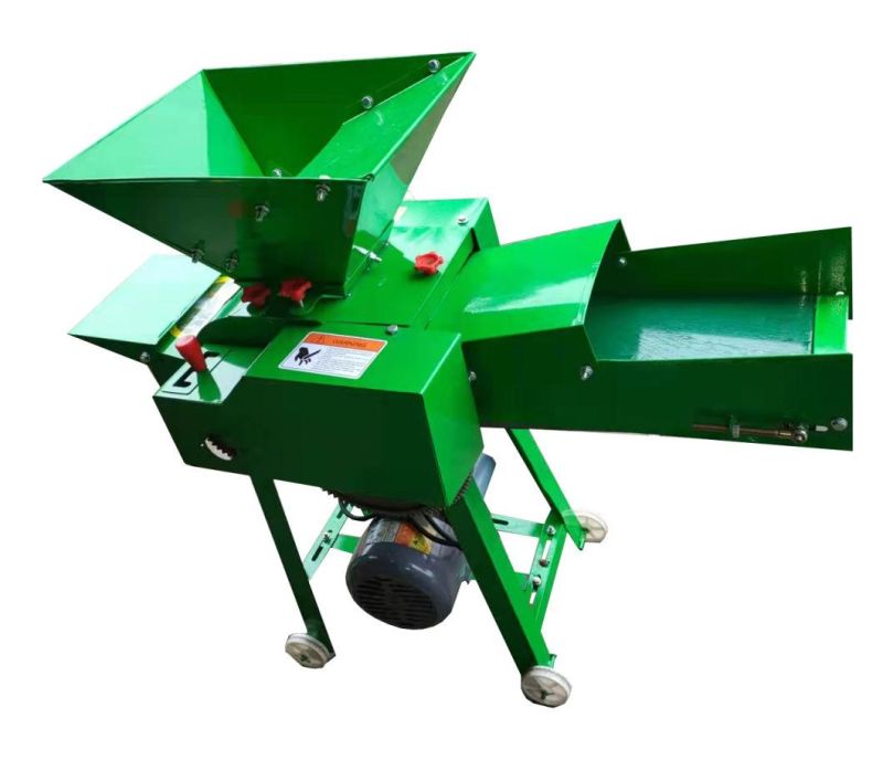 High Efficient Fodder Chopper Grass Chaff Cutter Small Type Silage Forage Crushing Machine Hay Cutter Farm Straw Chopper Grinder