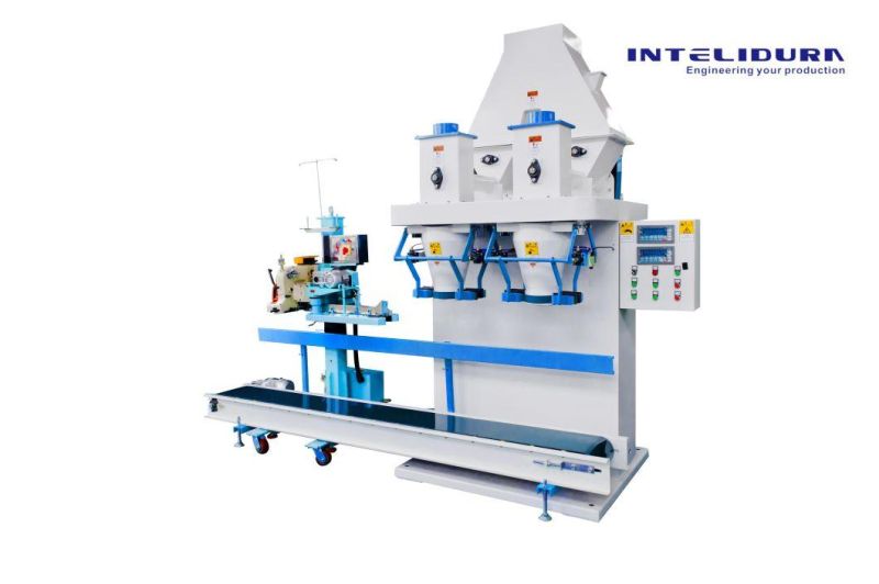 Automatic Powder Granuel Pellet Feed Sack Packing Bagging Machine for Feed Plant Packing