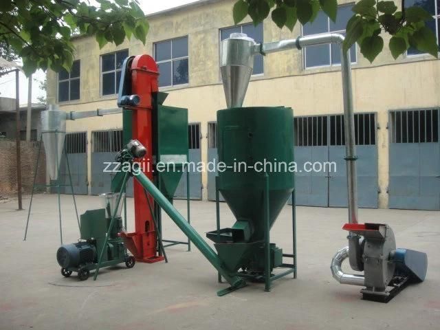 Vertical Type Portable Corn Grinder and Mixer for Animal Feed