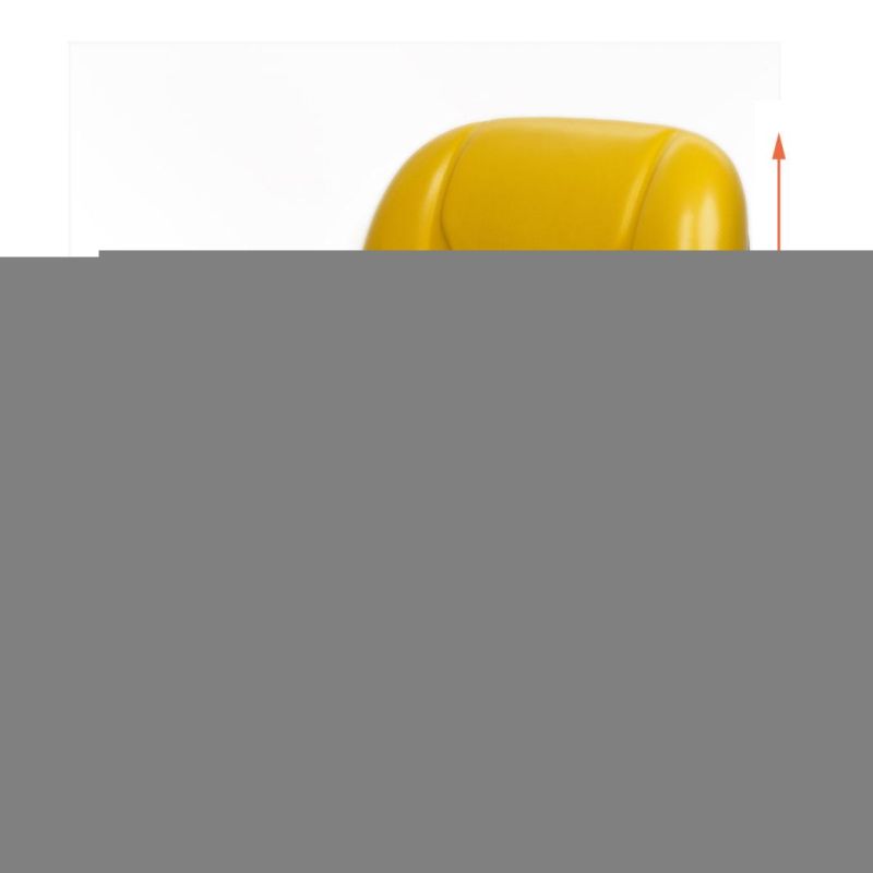 Fully Waterproof Vinyl Flip Forward Yellow Replacement Lawn Tractor Seat with Pivot Pin for John Deere Am131531