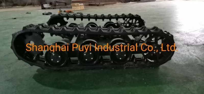 Py-130 Rubber Track Undercarriage for Grass Machinery Parts