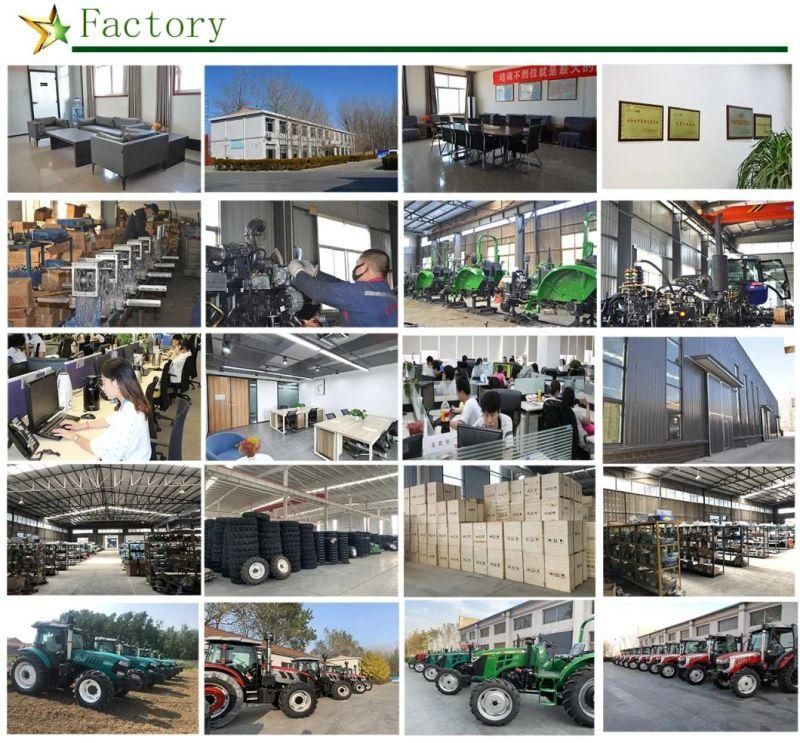 Shandong Factory Supply Agricultural Tractor 50 HP 4 Wheel Farm Mini Lawn Tractors Use for Garden/Forest / Cornfield