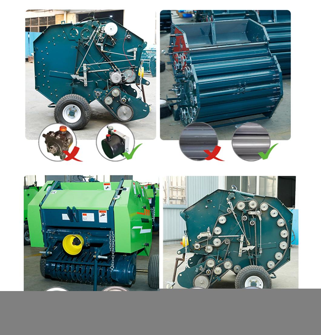 Second Force Feeding Design Grass Baling Bundling Machine Round Baler