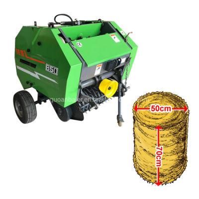 CE Farm Agricultural Machinery Tractor Power Grass Silage Straw Baling Press Packing Machine Mini Large Small Square Round Hay Baler