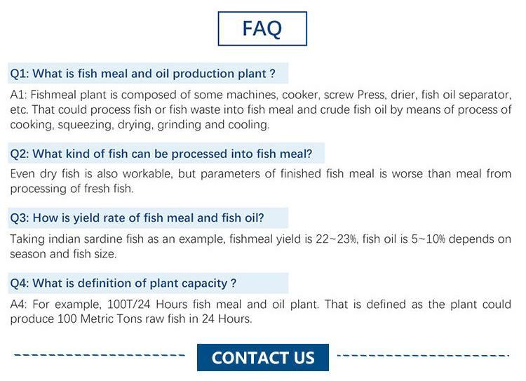 Fish Oil and Fish Meal Processing Machinery / Scraper Heating Tank / Fishmeal Making Machine