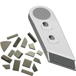 Tungsten Carbide Gable Tiles in Agriculture Rotavator Blade Tiller Tine