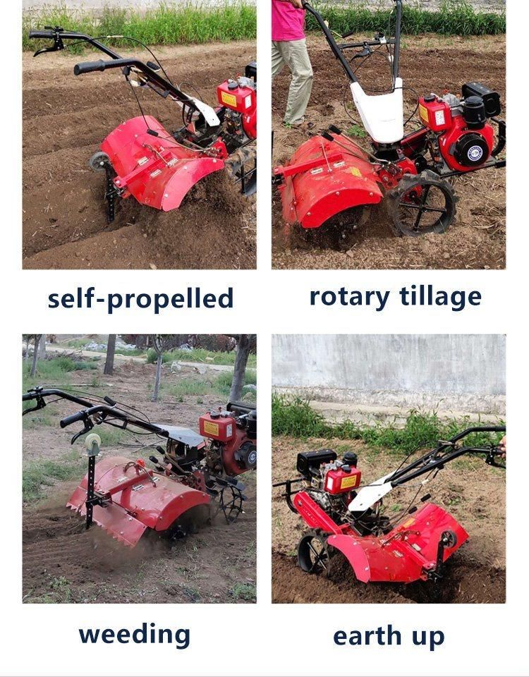 Power Mini Tiller Kubota Engine 32inch Width Best Small Tractor Tiller with Electric Starter