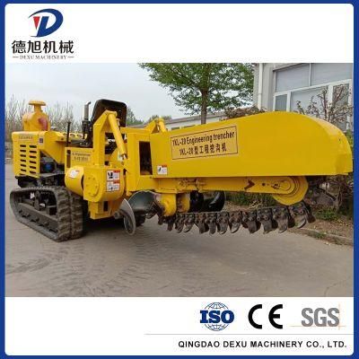 Certified Trench Digger Mini Powered Trencher Machine for Farm Trench