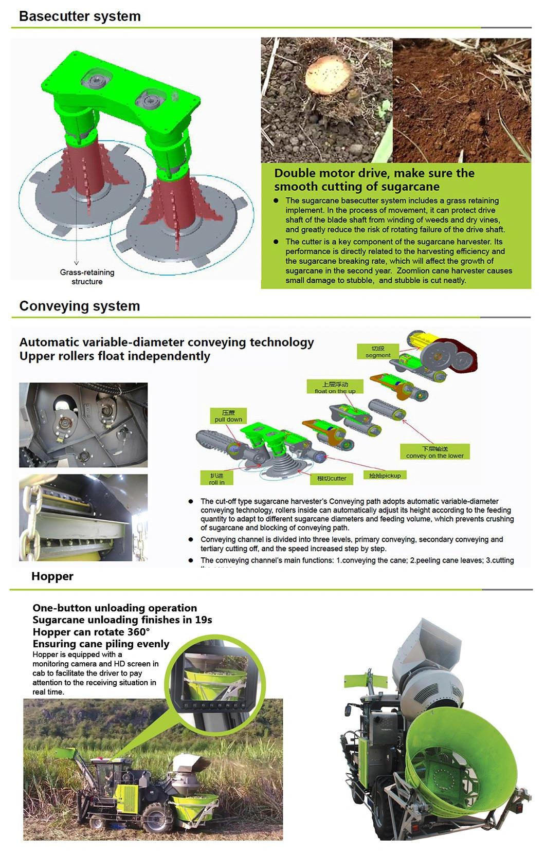 Zoomlion Combine AC60A Sugarcane Harvester Cutting Machine