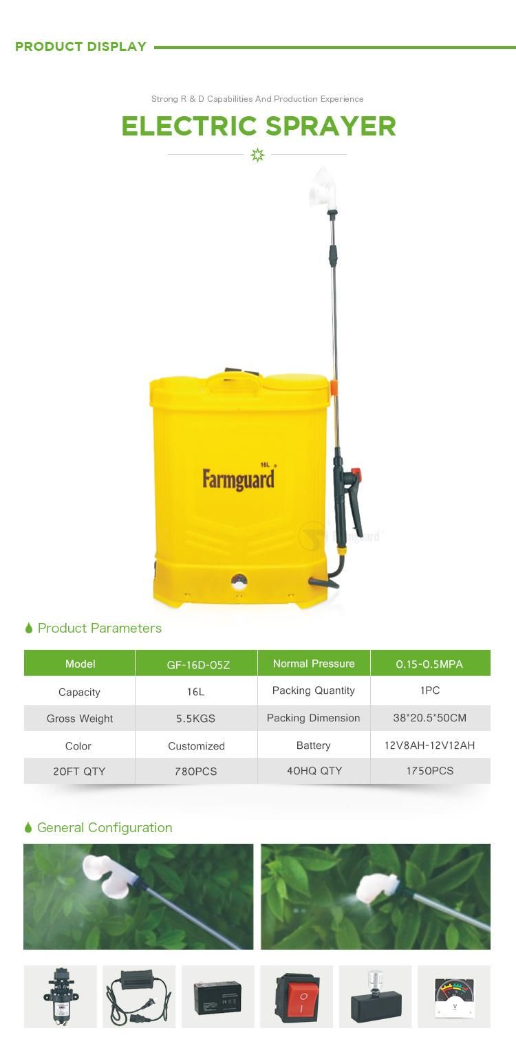 Farmguard 16 Liters Farmmate Knapsack Agriculture Battery Sprayer for Insecticide