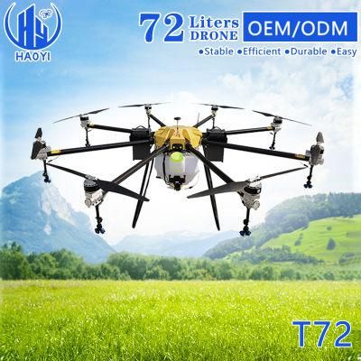 China Supplier 72L Large Capacity Agricultural Robot Pulverizador Drone
