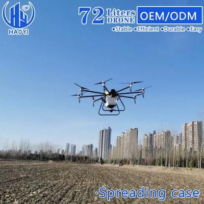 72L Night Flight LED Light Agricultural Spraying Spreading Drone