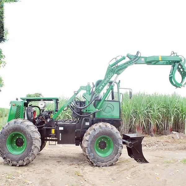 Small Three Wheel Logger Sugar Cane Grabber Loader