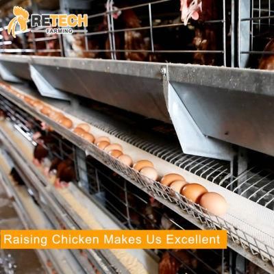 H Type 4 Tiers Poultry Farm Layer Chicken Battery Cage